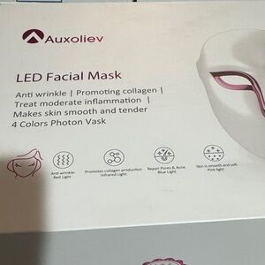 LED Facial Mask - White and Pink